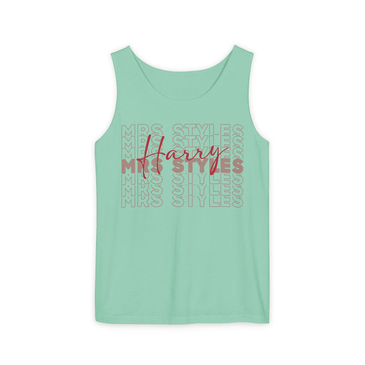 Mrs. Styles Unisex Garment-Dyed Tank Top - Fandom-Made