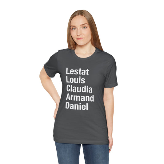 Interview with a Vampire Names Unisex T-Shirt - Fandom-Made