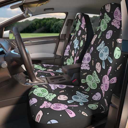 Zombie Bunnies All-Over Print Car Seat Covers - Fandom-Made