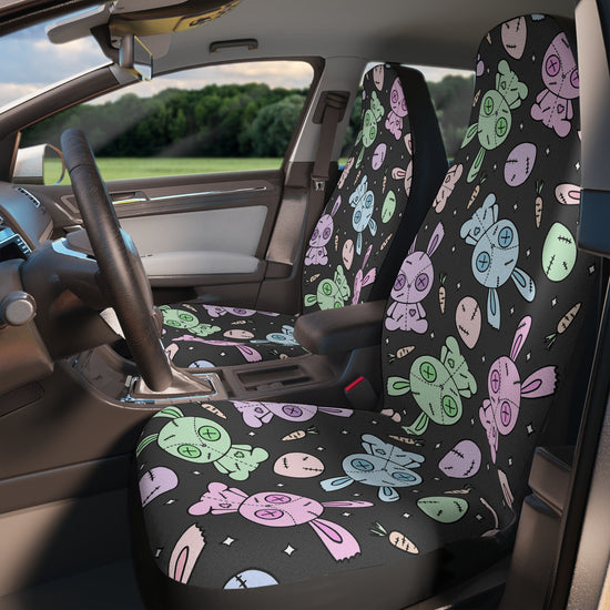 Zombie Bunnies All-Over Print Car Seat Covers - Fandom-Made