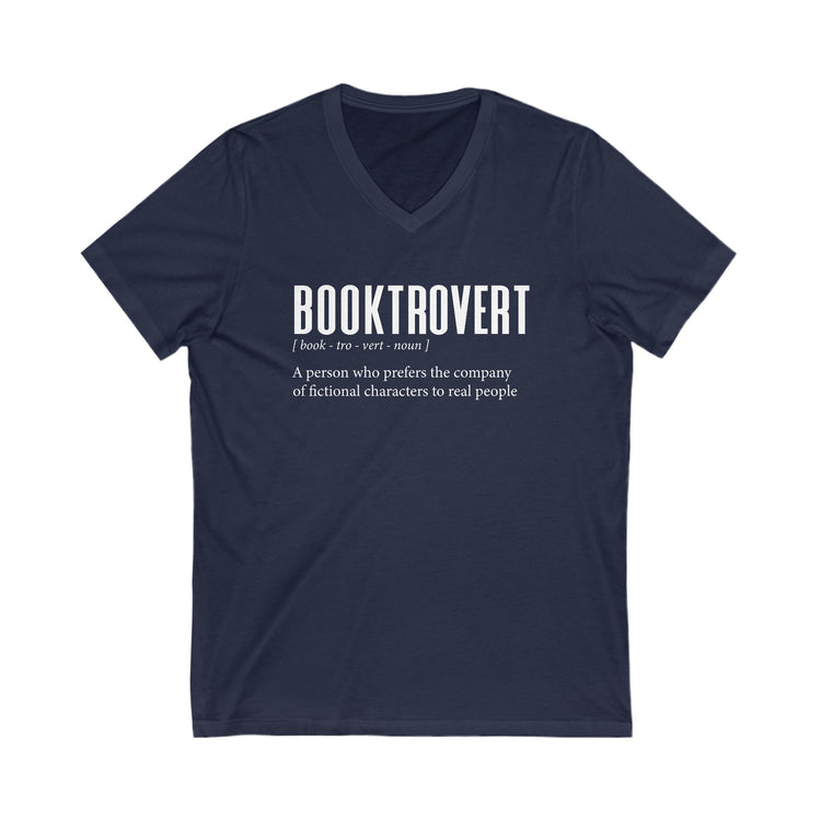 Booktrovert V-Neck Tee