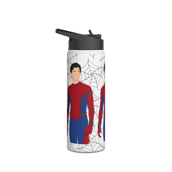 Spider-Man All-Over Print Stainless Steel Water Bottle - Fandom-Made
