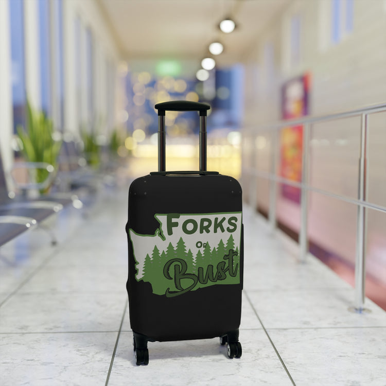 Forks Or Bust Luggage Cover