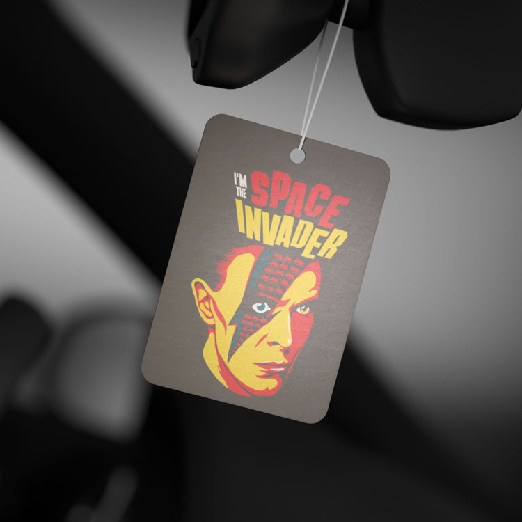 Bowie Space Invader Car Air Freshener