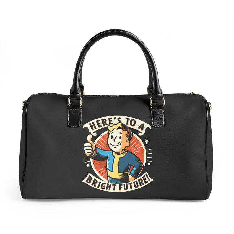 Bright Future Leather Travel Bag - Fandom-Made