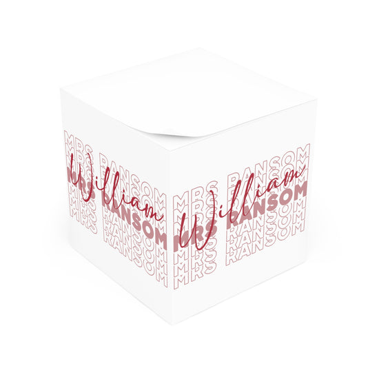 Mrs. William Ransom Note Cube - Fandom-Made