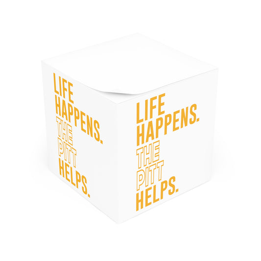 Life Happens The Pitt Helps Note Cube - Fandom-Made