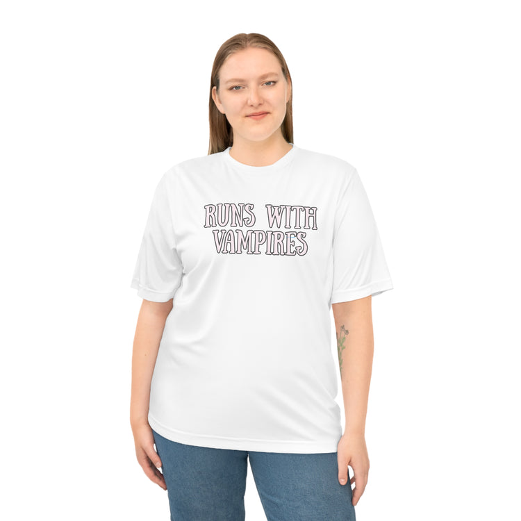 Runs With Vampires Performance T-shirt - Fandom-Made