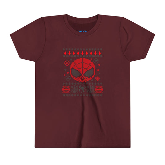 Spider-Man Ugly Christmas Sweater Youth Tee