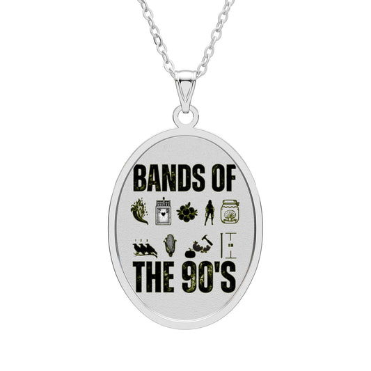 Bands Of The 90s Oval Pendant