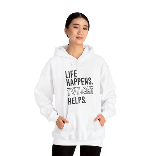 Life Happens Twilight Helps Hoodie - Fandom-Made