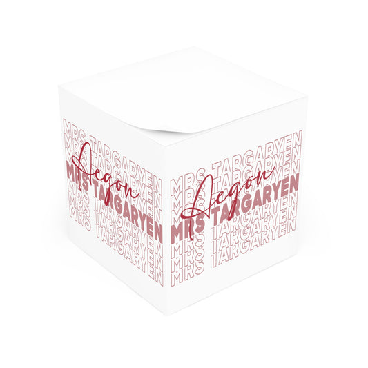 Mrs. Aegon Targaryen Note Cube