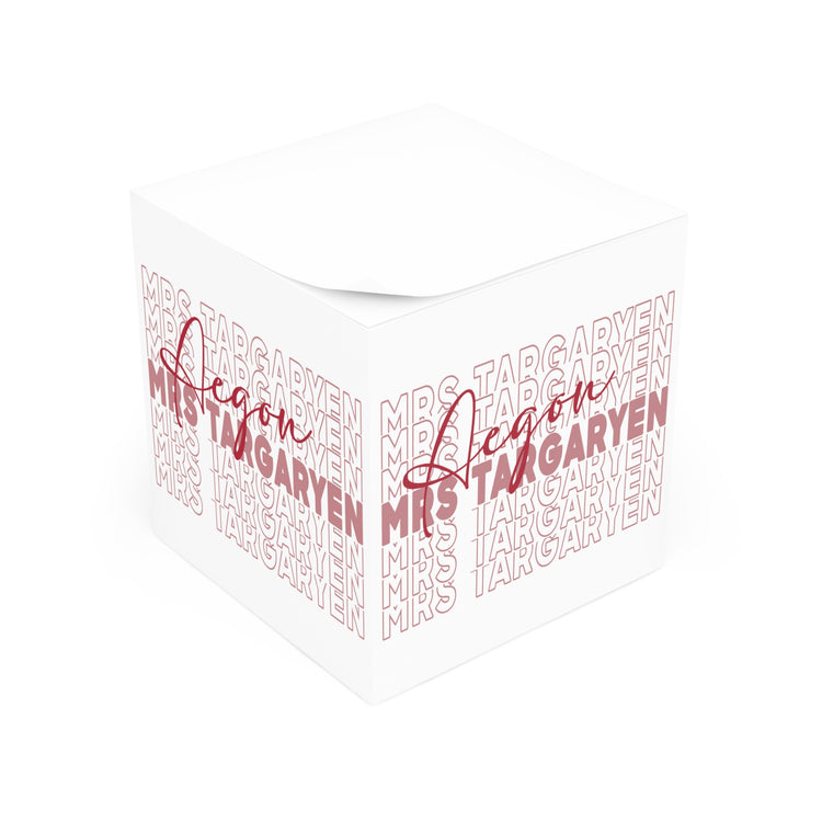 Mrs. Aegon Targaryen Note Cube