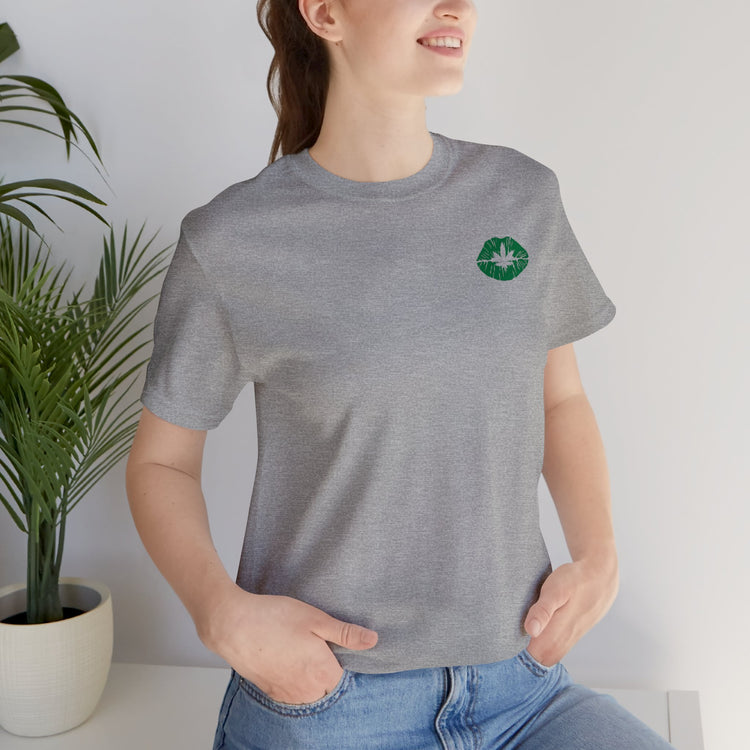 Weed Lips Pocket T-Shirt - Fandom-Made