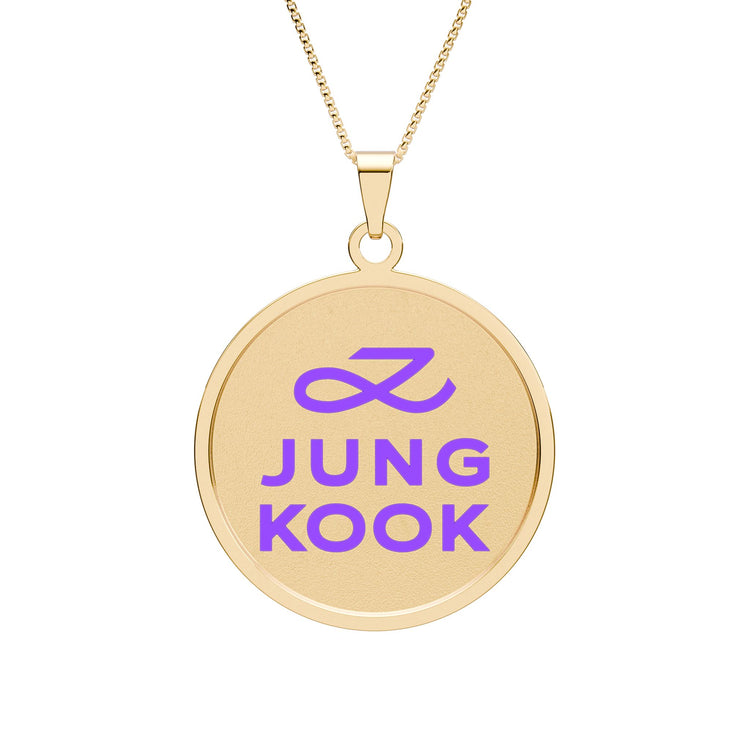 Jung Kook Round Photo Pendant