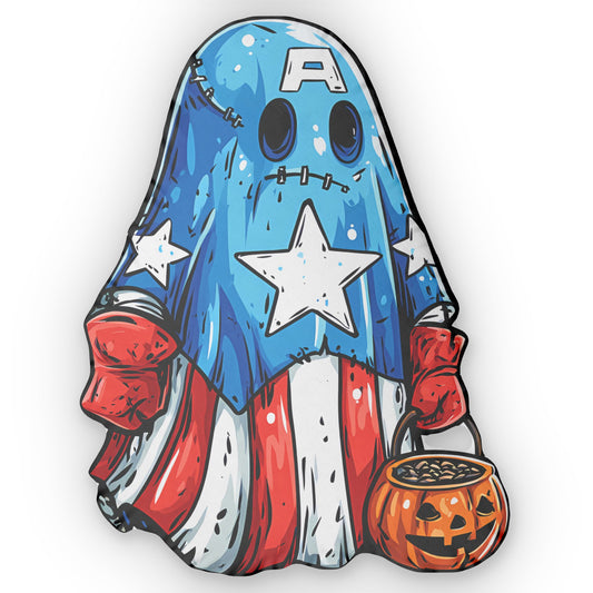 Captain Ghost-Shaped Pillow