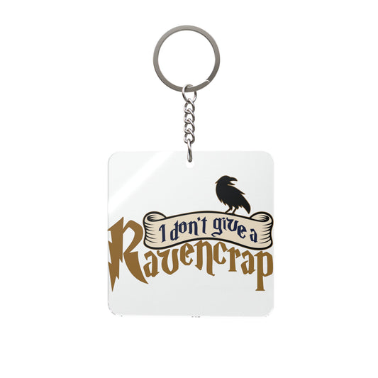 I Don't Give a Ravencrap Square Keychain