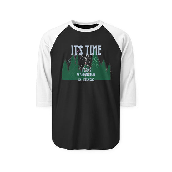 It's Time 3/4 Raglan Shirt - Fandom-Made