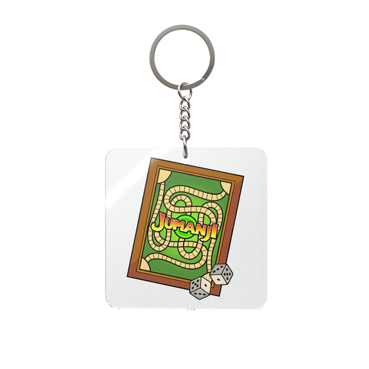 Jumanji Board Square Keychain