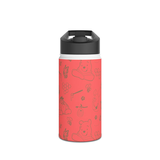 Winnie All-Over Print Stainless Steel Water Bottle - Fandom-Made