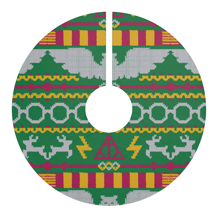 Harry Potter Ugly Christmas Sweater Christmas Tree Skirt