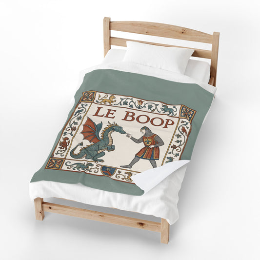 Le Boop Velveteen Plush Blanket