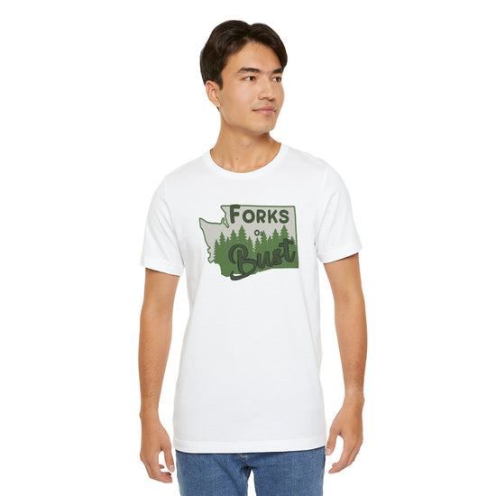 Forks Or Bust T-Shirt - Fandom-Made