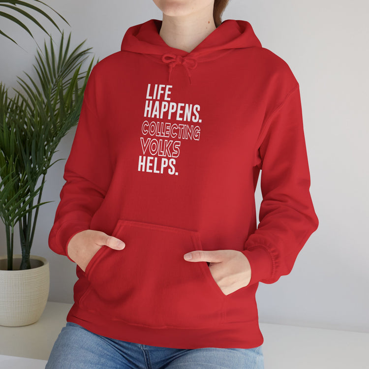 Life Happens Volks Helps Unisex Hoodie
