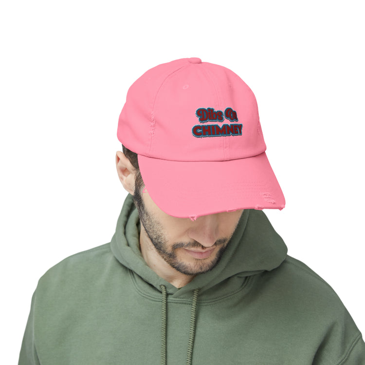 Dibs On Chimney Distressed Cap - Fandom-Made