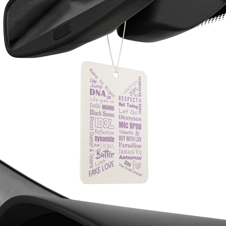 BTS Songs Car Air Freshener