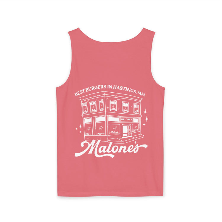Malone's Unisex Garment-Dyed Tank Top