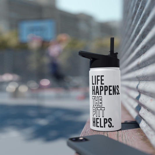 Life Happens The Pitt Helps Water Bottle - Fandom-Made