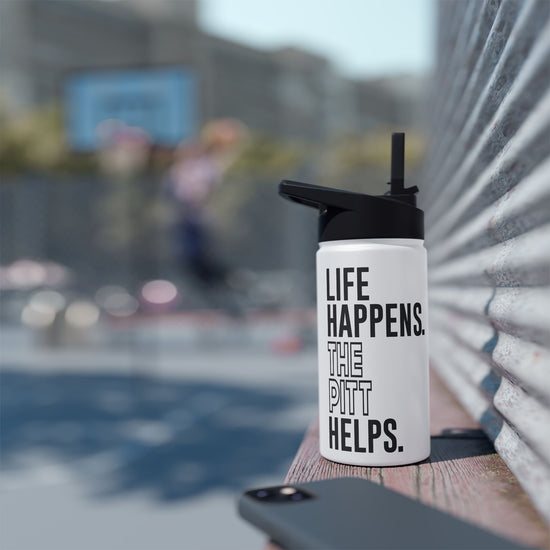 Life Happens The Pitt Helps Water Bottle - Fandom-Made