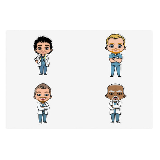 Grey's Men Sticker Sheet