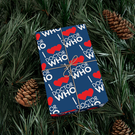 I Love Love Doctor Who Gift Wrap Paper - Fandom-Made