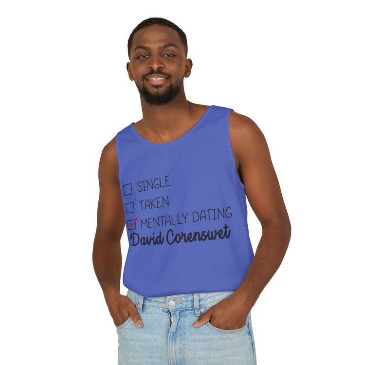Mentally Dating David Corenswet Unisex Tank Top - Fandom-Made