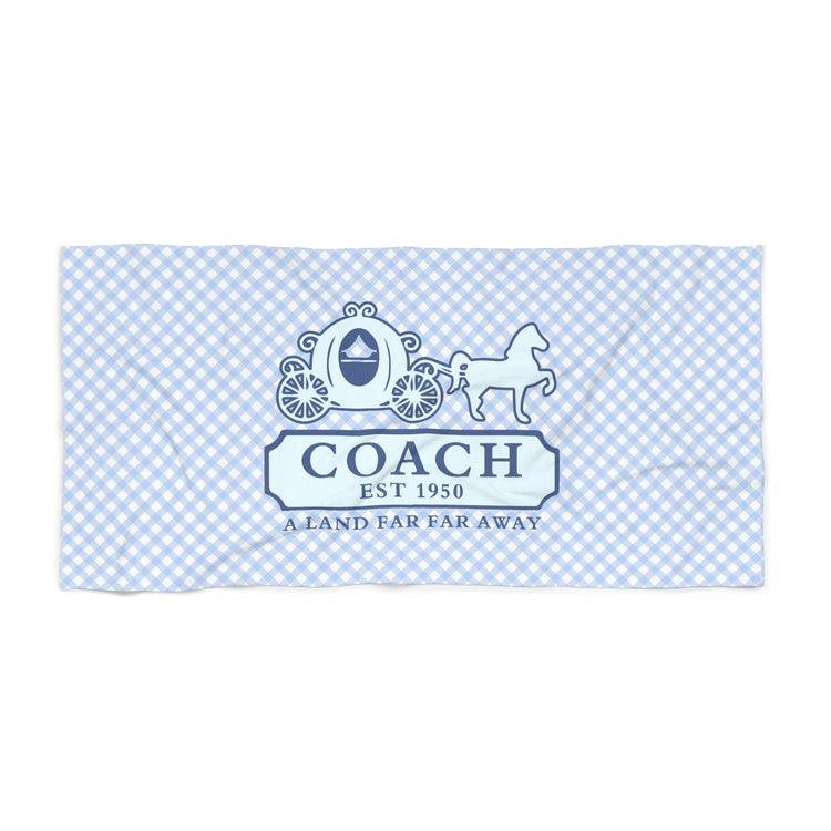 Cinderella Coach Beach Towel