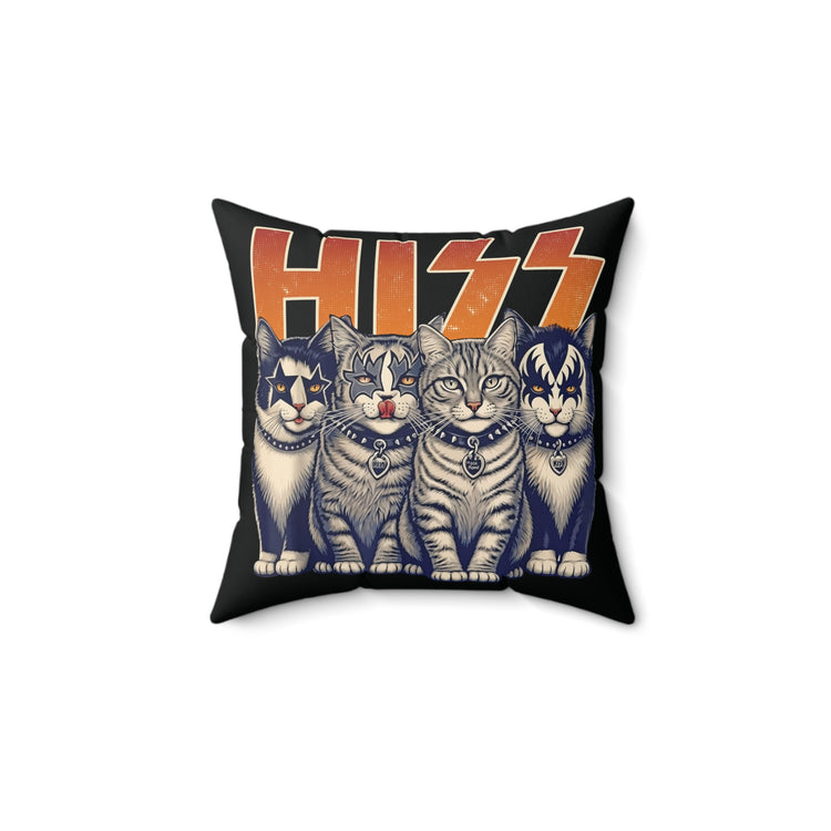 Hiss Faux Suede Square Pillow