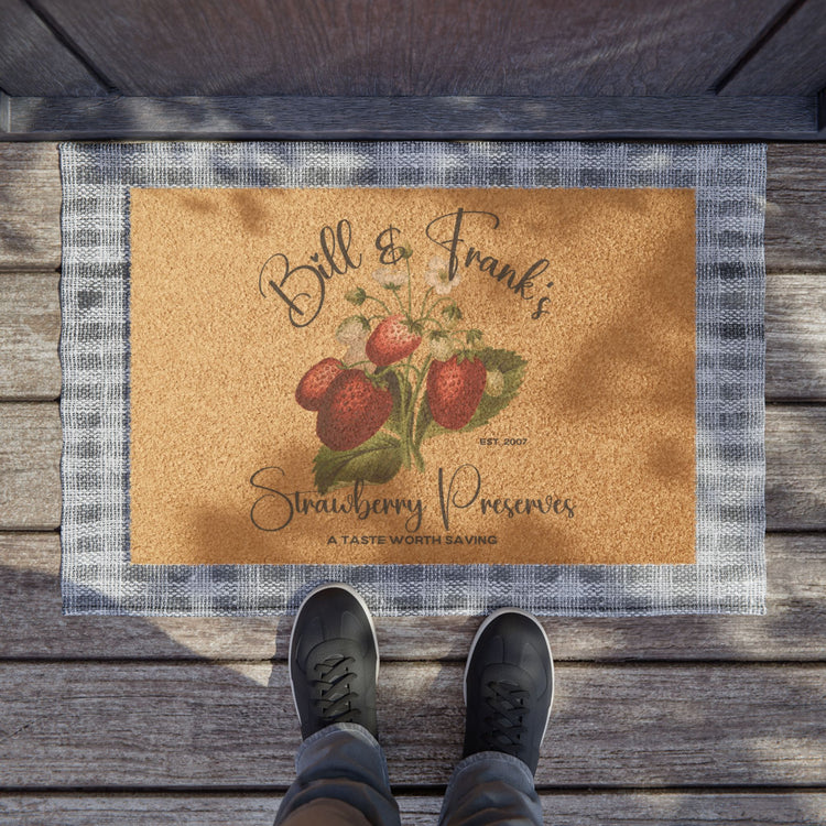 Bill & Franks Strawberry Preserves Doormat - Fandom-Made