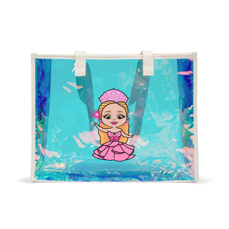 Pink Princess Holographic Tote Bag