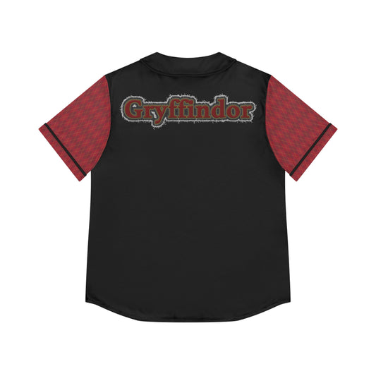 Gryffindor Embroidery Design Women's Baseball Jersey - Fandom-Made
