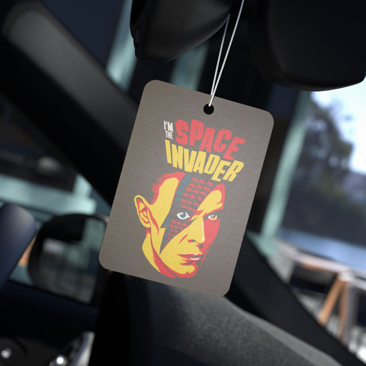 Bowie Space Invader Car Air Freshener