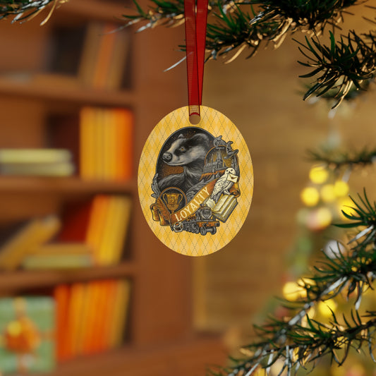 Hufflepuff Loyalty Metal Ornaments - Fandom-Made