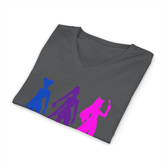 Heels Nails Blade Mascara Unisex V-Neck Tee - Fandom-Made