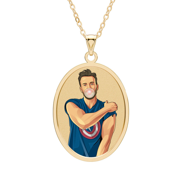 Chris Evans Oval Pendant