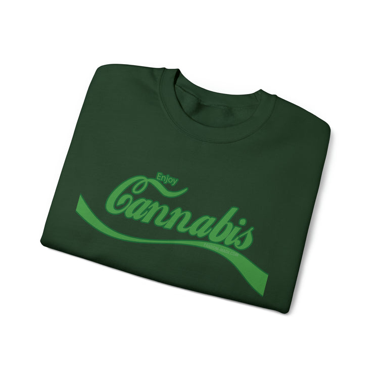 Enjoy Cannabis Crewneck Sweatshirt - Fandom-Made