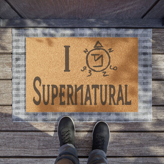 I Love Supernatural Angel Banishing Edition Doormat - Fandom-Made