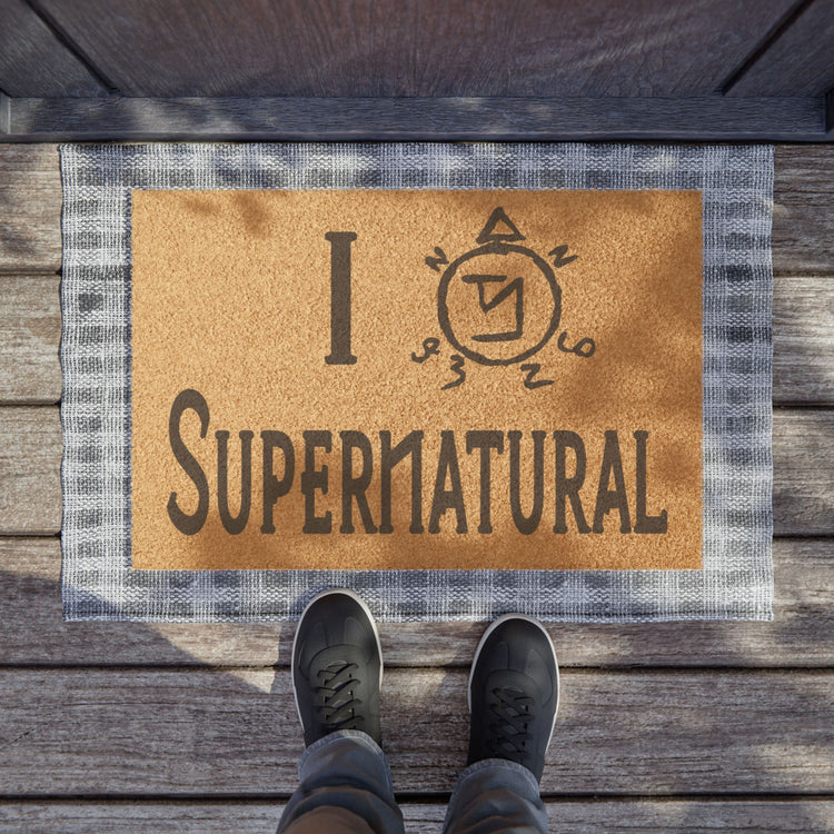 I Love Supernatural Angel Banishing Edition Doormat - Fandom-Made