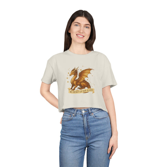We Do Not Eat Our Allies Crop Top - Fandom-Made
