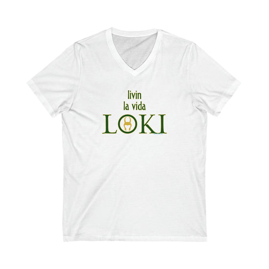 Livin La Vida Loki V-Neck Tee - Fandom-Made